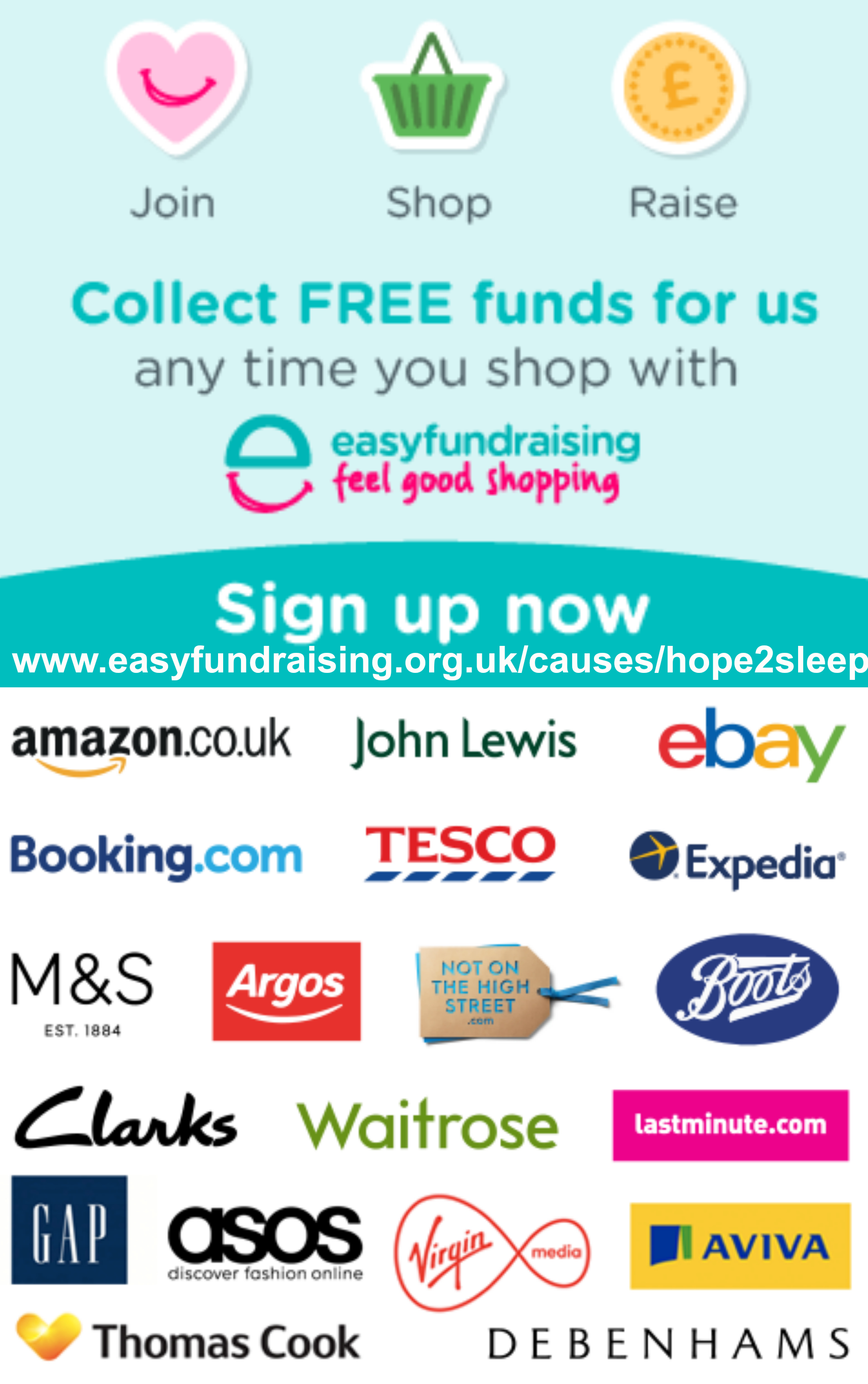 https://www.easyfundraising.org.uk/causes/hope2sleep/